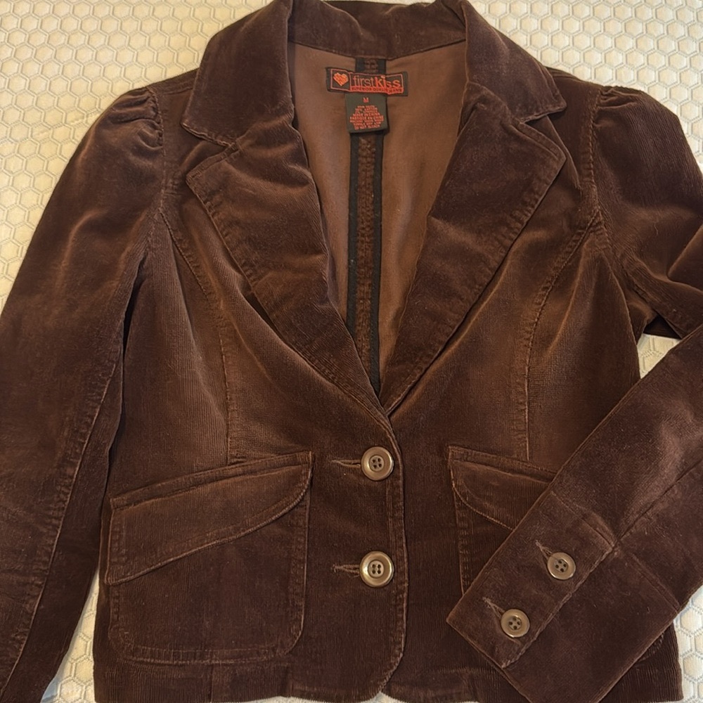 Women’s Brown Corduroy Blazer